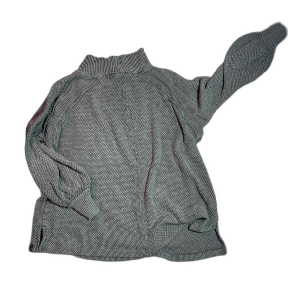 We The Free Women Small Oversized Tunic Waffle Knit Textured Minimalist SweaterC - Picture 3 of 11